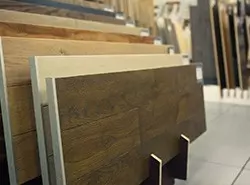 rows of laminated board